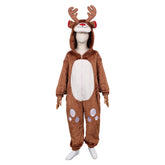 Kinder Rentier Weihnachten Kostüm Cosplay Weihnachtskostüm